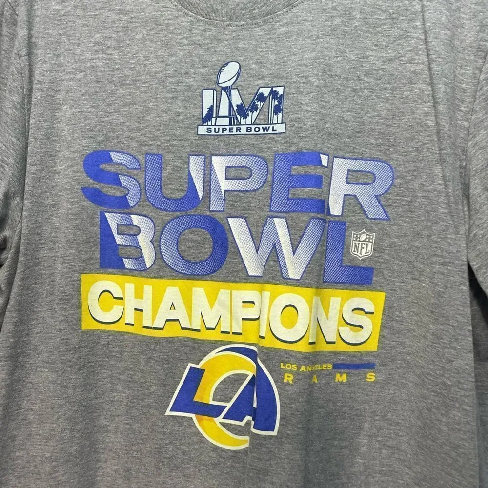 5 for $25🔥The Nike Tee Super Bowl Champions LA Los Angeles Rams Grey T-Shirt XL